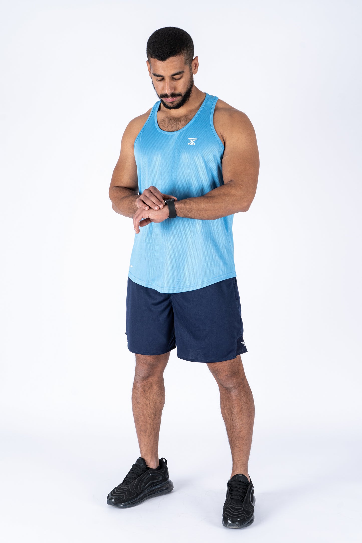 Runic Signature Tank Top Light Blue