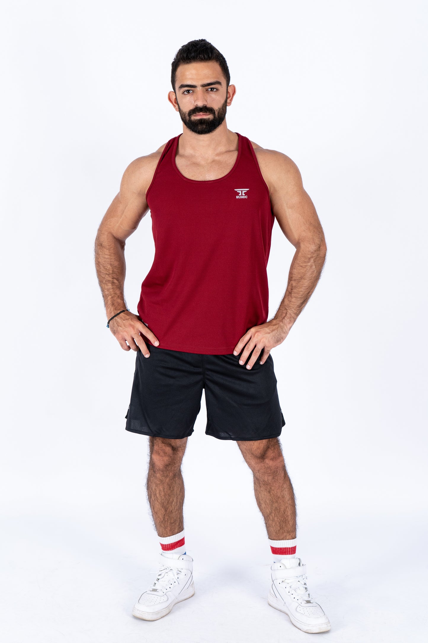 Runic Signature Tank Top wide Red
