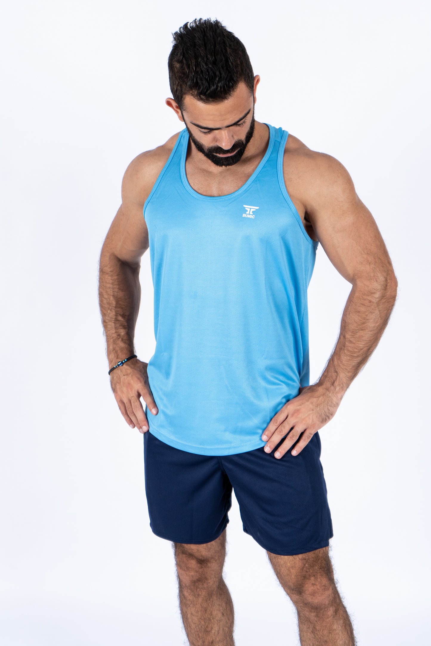 Runic Signature Tank Top Light Blue