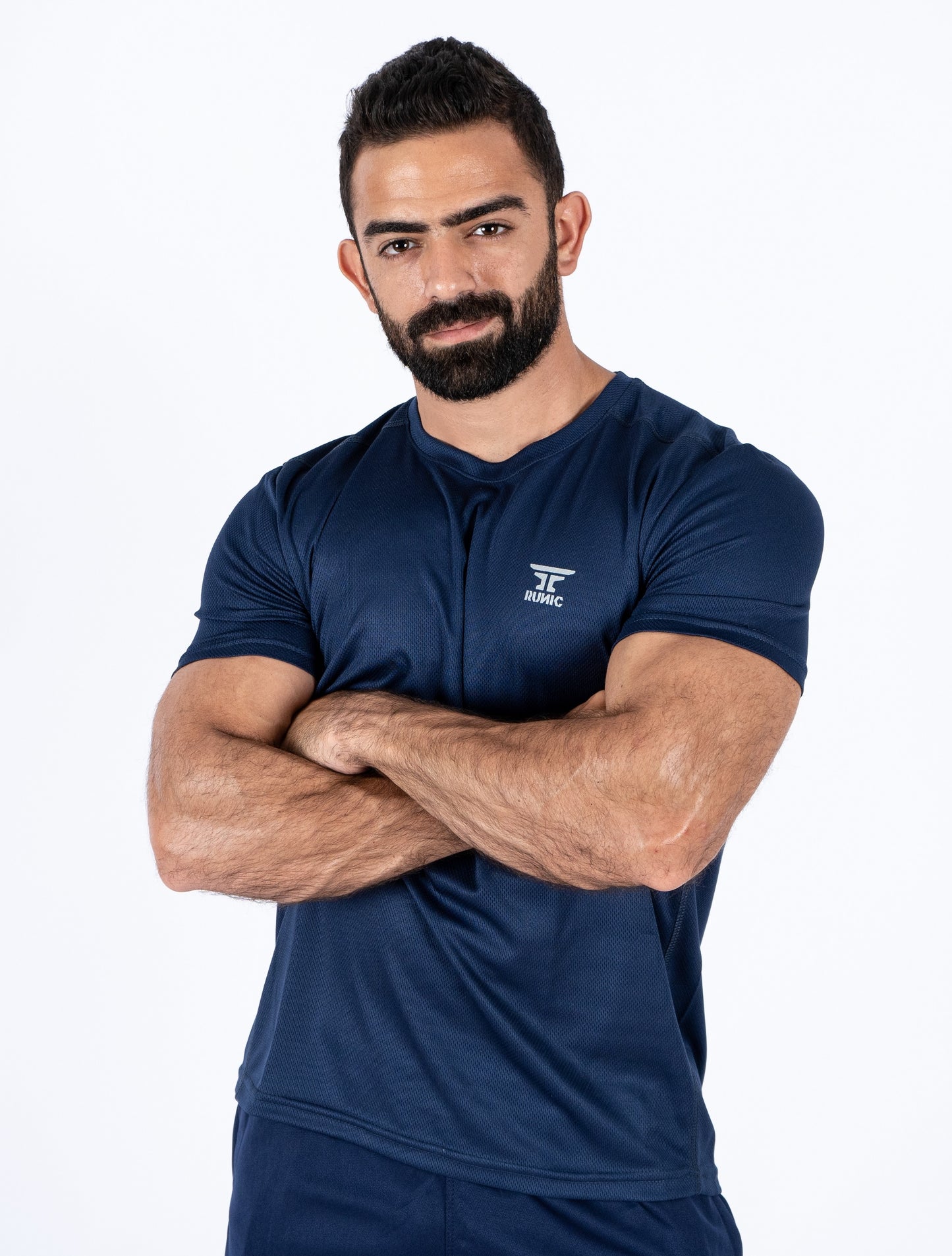 T-shirt short sleeve slim Navy