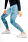 Runic women's leggings Camo Blue