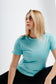 Runic women's T-shirt Aqua Blue