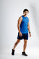 Runic Drop Arm Tank top Blue