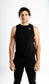 Runic Drop Arm Tank top Black