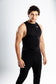 Runic Drop Arm Tank top Black
