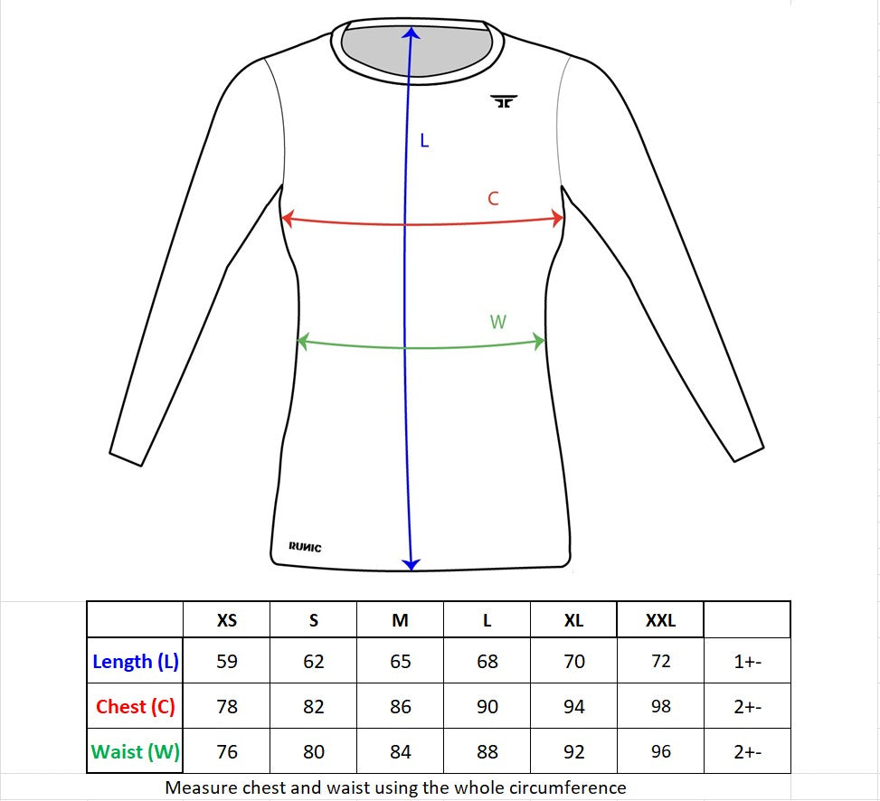 Runic women's long sleeve T-shirt white