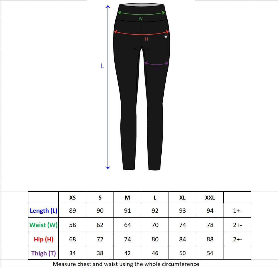 Runic women's leggings Camo Blue