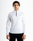 Quarter zipper long sleeve T-shirt White