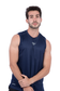 Runic Tank top Wide shoulder Navy