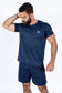 T-shirt short sleeve slim Navy